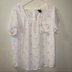 Torrid flamingo blouse